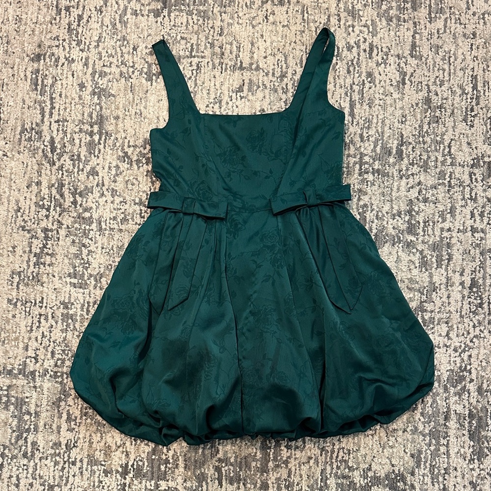Francesca's Collections Emerald Green Bubble Party Dress